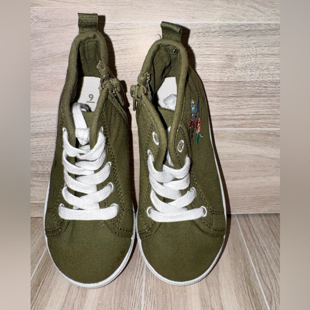 💚 Carter’s - Toddler Girls’ Green High-Top Sneakers - size 9 (NWT) - Picture 12 of 12